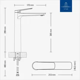 Villeroy & Boch Oasis Waschtischarmatur Auslauf Matt Black