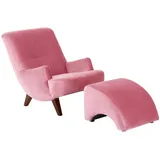 58 aufm Kessel Sessel Kajsa Samtvelours 101 x 80 x 71 cm Pink