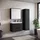 Badplaats Badezimmerschrank Florence mit 2 Türen Schwarz Matt - 30 x 35 x 130 cm