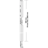 GU Energy HS Getriebeverlängerung, L=500 mm, Alu silber eloxiert