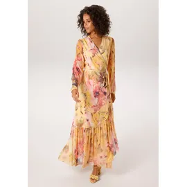 Aniston CASUAL Wickelkleid Braun/Mehrfarbig 42