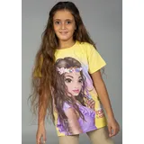TopModel Kurzarmshirt TOPMODEL "TOPModel", Mädchen, Gr. 164, gelb (sunshine), Jersey, Obermaterial: 100% Baumwolle, Basic, regular fit hüftbedeckend, Rundhals, abgesteppte Kante, Shirts, mit tollem TOP Model Frontmotiv