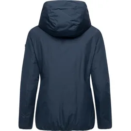 Ragwear Damen warme Winterjacke wasserdicht und atmungsaktiv mit Kapuze Sunniva Warm navy, Gr. M - M