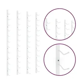 vidaXL Wand-Weinregal 2 Stk. Weiß