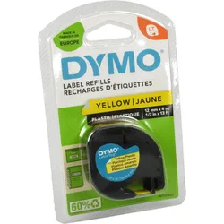 Dymo Originalband 91222  schwarz auf gelb  12mm x 4m  Plastik