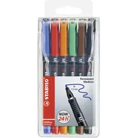 Stabilo OHPen universal permanent M sortiert, 6er-Set (843/6)