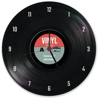 Speecheese Retro Vinyl Special Schallplatte Wanduhr aus Alu Musikalischer