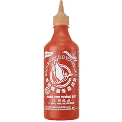 Flying Goose Sriracha Chilisauce mit Knoblauch, ohne MSG 455