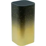 Lashuma Messerblock eckig 11x11 cm Höhe: 23 cm, Großer Küchenmesser Block, Messerhalter Farbe: Gold