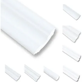MDEKOR Deckenleiste Styropor Weiss 50 St. 30 x 30 cm