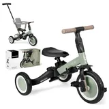 KIKKABOO Wendbares 5-in-1, Dreirad Buggy - Military Green - One Size
