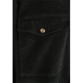 URBAN CLASSICS Corduroy Hemd Black S