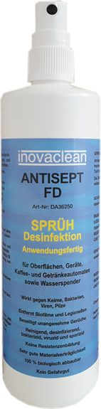  Desinfektionsspray inovaclean 250 ml Sprühflasche VIRUZID, gegen Viren, Bakte... 
