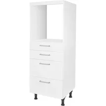 Nobilia Herdumbauschrank Laser 60 x 58,3 x 167,8 cm Weiß