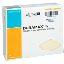 Duramax S 10x10 cm Superabsorber Silikonverband
