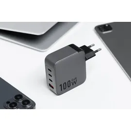 forcell F-Energy Ladegerät mit 3x USB C und USB A - 100W PD und Quick Charge 4.0