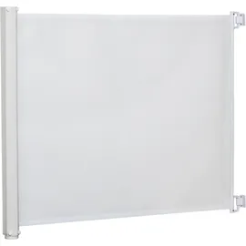 PawHut Treppenschutzgitter Hundegitter ausziehbar 1 Stück Weiß 115x82,5 cm