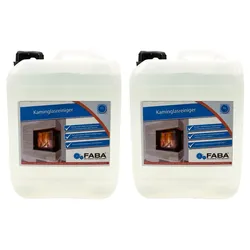 Kaminglasreiniger Kaminscheibenreiniger Konzentrat, 2x5 Liter