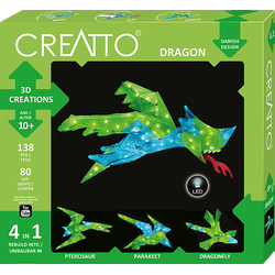KOSMOS Creatto Drache / Dragon 3D Puzzle, Mehrfarbig