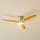 LUCANDE Faipari 26 cm Deckenventilator Nikkel/Holz
