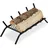 Relaxdays Kaminrost 58 x 28 x 16 cm schwarz