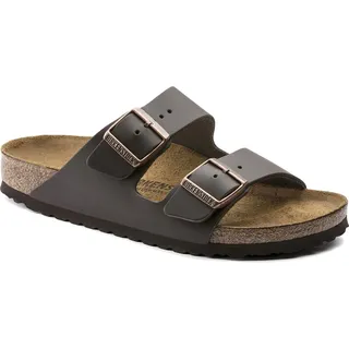 Birkenstock Arizona Naturleder schmal dunkelbraun 37