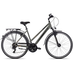 Adler Trekkingrad Verona Trapez, 21 Gang Shimano Tourney 21 Schaltwerk, Kettenschaltung, Trekkingrad 28 Zoll braun/beige braun 58 cm