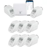 eQ-3 Homematic IP Starter Set Heizen + 6x Heizkörperthermostat basic«, (156537A0 + 6x 153412A0)