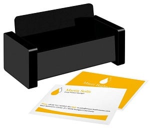 Preisvergleich Produktbild WEDO Visitenkartenhalter Black Office schwarz