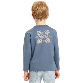 QUIKSILVER Langarmshirt "Ev Swell Ovation", Jungen, Gr. 3(91-100cm), china blau, Obermaterial: 100% Baumwolle;, Shirts Langarmshirt