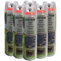 Distein 6X Signierspray Markierspray Forstmarkierfarbe Ergonom 360° neonrot