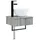 vidaXL Wandmontiertes Waschbecken Grau Sonoma 40 x 35 x 39 cm