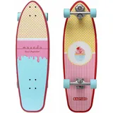 STAR SCOOTER Surf Skateboard Longboard Vintage Retro Cruiser High Speed Kugellager ABEC-11 Komplett Unisex | Candy