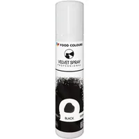 Velvet-Spray 100 ml Schwarz – Lebensmittelfarbe für Torten und Kuchen - Schwarz