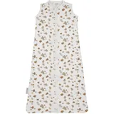 Meyco Baby Stains Babyschlafsack, Schlummersack (100% Baumwolle, hautfreundlich, sichere Passform, langer Reißverschluss, Sommerschlafsack, Größe: 70 cm), Neutral