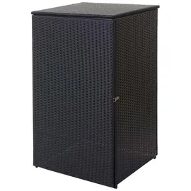 MCW Mülltonnenverkleidung 65 x 110 x 66 cm schwarz