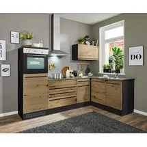 BASIC by Balculina Winkelküche L-Form 260 x 175 cm braun