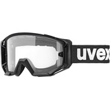 Uvex athletic bike Bike Goggle für Damen und Herren - vergrößertes, beschlagfreies Sichtfeld - beschlagfrei - black-clear - one size