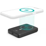 Hama Power Pack MagPower5 5000 mAh Powerbank USB Typ-C Kabelloses Laden (Schwarz)