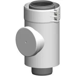 ATEC Kontroll-Rohr PolyTwin  DN 60/100, PP, konzentrisch, weiß