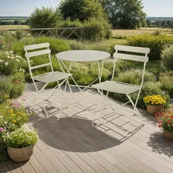 TecTake GmbH Bistrotisch Set Frieda, klappbar für 2 Personen