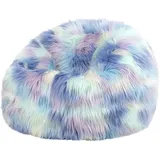 I.C.O.N. Icon Kenai Kunstfell Sitzsack Kinder, Unicorn, Flauschiger Kunstpelzstoff, Sitzsack Flauschig mit Füllung, Bequemer Kinder Sessel, Kuschelsessel, Lese Sessel, Schlafzimmer, Kinderzimmer, Spielzimmer