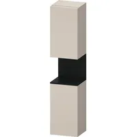 Duravit Qatego Hochschrank Taupe Matt mit Nischenbeleuchtung