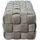 Jahnke Hockerbank WEB ART L Samt 118 x 43 x 50 cm Grau