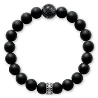 Thomas Sabo Armband Obsidian schwarz, silberfarben A1085-023-11-XL Größe 21