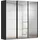 Rauch Wäscheschrank OTELI 203 x 210 x 62 cm Schwarz