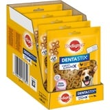 PEDIGREE Dentastix Chewy Chunx Zahnpflegesnacks für kleine Hunde von 5-15 kg, mit Huhn, 5 Packungen (5 x 68 g)