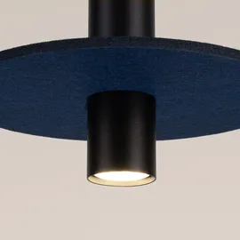 Sollux Lighting Pelta 1 1-flg. 30 cm Schwarz/Blau