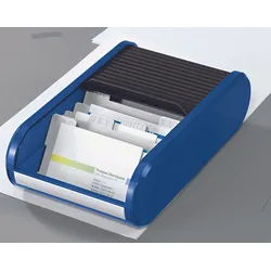 helit Visitenkartenbox blau/schwarz blau