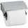 Wenko Toilettenpapierhalter Basic mit Deckel Edelstahl inkl. Befestigung